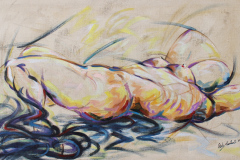 il-risveglio-2015-olio-su-tela-60x140