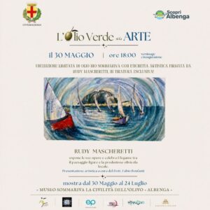 L’Olio Verde si fa Arte, ad Albenga la mostra di Rudy Mascheretti che celebra il legame tra territorio e olivicoltura