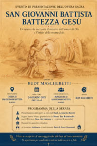 Alassio celebra San Giovanni Battista: presentazione dell’opera sacra di Rudy Mascheretti